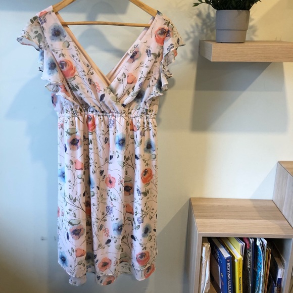 Jessica Simpson Ruffled Floral Dress - Picture 2 of 7